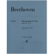HENLE BEETHOVEN Piano Sonata In E Flat Major Opus 31 No 3