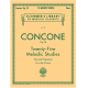 G SCHIRMER CONCONE Twenty-five Melodic Studies Op.24 Easy & Progressive For The Piano