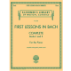 G SCHIRMER FIRST Lessons In Bach Complete Books 1 & 2