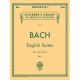 G SCHIRMER J S Bach English Suites For The Piano Book 2