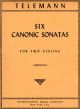 INTERNATIONAL MUSIC GEORG P Telemann Six Canonic Sonatas For Two Violas