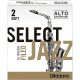 SELECT JAZZ SELECT Jazz Alto Saxophone Reeds #2 Soft Filed (individual, Single Reed Price)