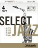 SELECT JAZZ SELECT Jazz Alto Saxophone Reeds #4 Soft Filed (individual, Single Reed Price)