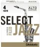 SELECT JAZZ SELECT Jazz Alto Saxophone Reeds #4 Hard Filed (individual, Single Reed Price)