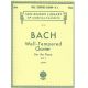 G SCHIRMER J S Bach Well Tempered Clavier For The Piano Book 2 Edited By Carl Czerny