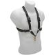 BG FRANCE ALTO/TENOR/OR Baritone Saxophone Harness Strap (men's Design) W/metal Snap Hk.