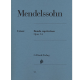 HENLE MENDELSSOHN Rondo Capriccioso Opus 14 For Piano