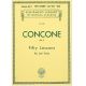 G SCHIRMER CONCONE Fifty Lessons Op.9 For Low Voice