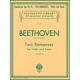 G SCHIRMER BEETHOVEN 2 Romances Op 40 & 50 For Violin & Piano