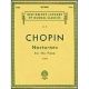 G SCHIRMER CHOPIN Nocturnes For Piano Solo Edited By Rafael Joseffy