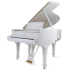 STEINWAY & SONS Model O Grand Piano in Stunning White