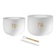 MEINL SONIC ENERGY TCM Crystal Singing Bowl Yin & Tang Set 2-piece With Mallets