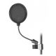 ONSTAGE ASVS6-B | 6-inch Pop Blocker W/6-in Gooseneck & Clothspin Clamp