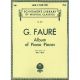 G SCHIRMER GABRIEL Faure Album Of Piano Pieces Study Version