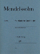 HENLE MENDELSSOHN Venetian Gondola Songs Piano