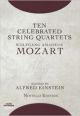 DOVER PUBLICATION MOZART Ten Celebrated String Quartets Study Score