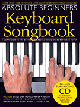 MUSIC SALES AMERICA ABSOLUTE Beginners Keyboard Songbook With Online Audio