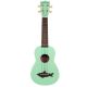 KALA MK-SS-GRN Makala Shark Bridge Soprano Ukulele, Green