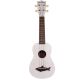 KALA MK-SS-WHT Makala Shark Bridge Soprano Ukulele, White