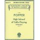 G SCHIRMER POPPER High School Of Cello Playing 40 Etudes Op.73