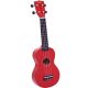 MAHALO MR1-RD Rainbow Series Soprano Ukulele, Red