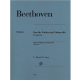 HENLE BEETHOVEN Duo For Violin & Violoncello Fragment