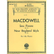 G SCHIRMER SEA Pieces, Op. 55; New England Idylls, Op.62 Piano Solo