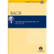 EULENBERG BACH Brandenburg Concertos 1-3 Bmv 1046/1047/1048 Study Score With Cd
