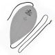 BG FRANCE BASSOON Bottom Joint Microfibre Cleaning Swab