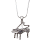 AIM GIFTS GRAND Piano Necklace With Crystals