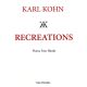 CARL FISCHER KARL Kohn Recreations Piano Four Hands