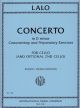 INTERNATIONAL MUSIC LALO Concerto In D Minor Commentary & Preparatory Exercises For Cello