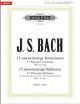 EDITION PETERS J.S. Bach 15 Two-part Inventions Bmv 772-786 / 15 Sinfonias Bmv 787-801