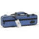 BEAUMONT C-FOOT Flute Case With Carry Strap (blue Polka Dot Design)