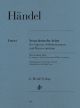 HENLE HANDEL Nine German Arias For Soprano, Solo Instrument & Basso Continuo