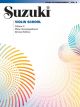 SUZUKI SUZUKI Violin School Volume 8 Piano Accompaniment International Edition