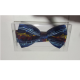 THE MUSIC GIFTS CO. POLYESTER Bow Tie Navy With Music Notes