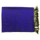 THE MUSIC GIFTS CO. PASHMINA Scarf In Royal Blue With Black Treble Clefs