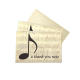 THE MUSIC GIFTS CO. A Thank You Note Notecards (box Of 10 Cards With Envelopes)