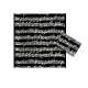 THE MUSIC GIFTS CO. BLACK Bach Gift Wrap (3 Sheets With Matching Tags)