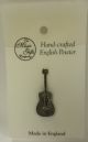 THE MUSIC GIFTS CO. HAND-CRAFTED English Pewter Acoustic Guitar Pin