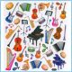 AIM GIFTS MUSIC Instruments Stickers