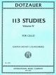 INTERNATIONAL MUSIC DOTZAUER 113 Studies Volume Iv For Cello