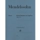 HENLE FELIX Mendelssohn Three Fantasies Or Cappricios Opus 16 Urtext