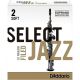 SELECT JAZZ SELECT Jazz Sop. Saxophone Reeds #2 Soft Filed (individual, Single Reed Price)
