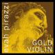 PIRASTRO EVAH Pirazzi Gold 4/4 Violin String Set W/silver G String (ball End)