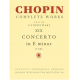 POLISH EDITION CHOPIN Piano Concerto In E Minor Op. 11 Edited By J. Paderewski