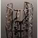 MUSIC TREASURES CO. TREBLE Clef Bangle Bracelet, Silver