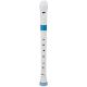 NUVO SOPRANO Recorder Baroque Fingering White/blue With Transvinyl Case