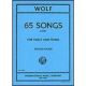 INTERNATIONAL MUSIC WOLF 65 Songs For Low Voice & Piano